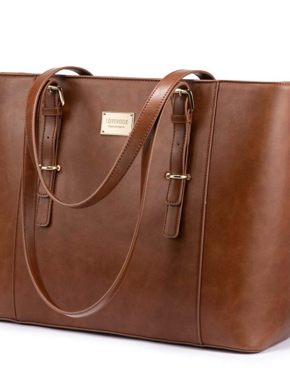 Lovevook Classic Brown Tote Bag